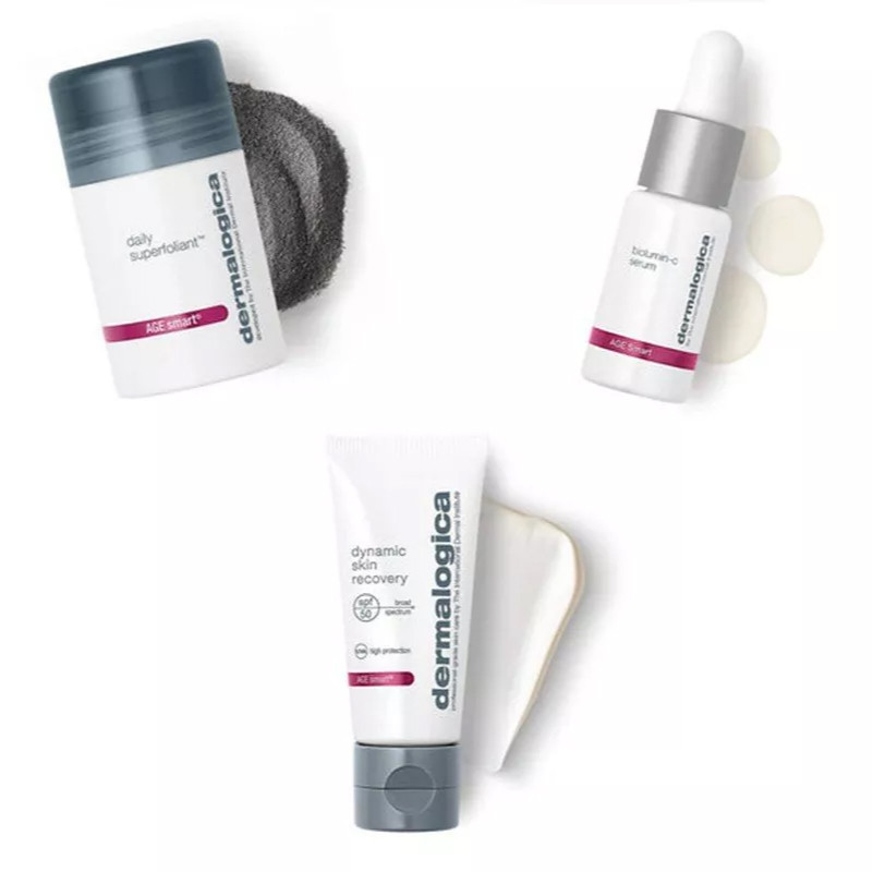 Набір для анти-ейдж захисту шкіри - Age Defense Kit (Daily Superfoliant 13 г, Biolumin-C Serum 10 мл, Dynamic Skin Recovery SPF50 12 мл) Dermalogica на beauty-prof.com Фото 4 Набір для анти-ейдж захисту шкіри - Age Defense Kit (Daily Superfoliant 13 г, Biolumin-C Serum 10 мл, Dynamic Skin Recovery SPF50 12 мл) Dermalogica Фото 4