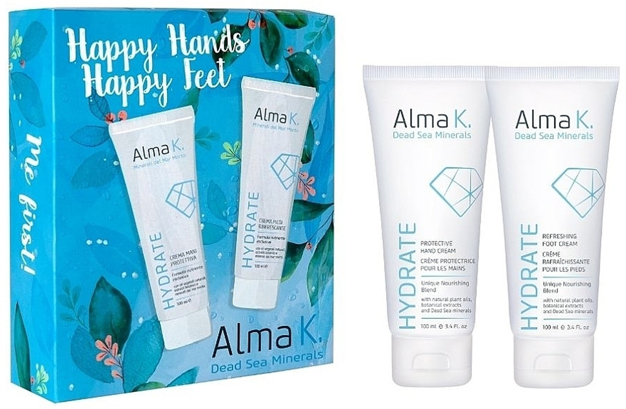 Набор для ухода за руками и ногами Happy Hands, Happy Feet Alma K, (100 мл/100 мл) 