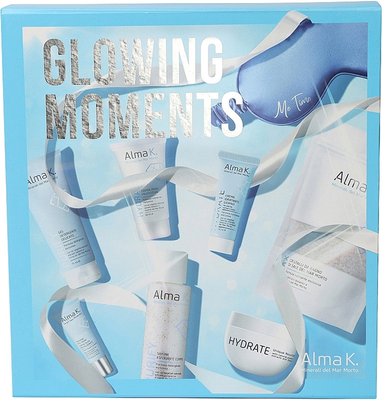 Набор для лица и тела Glowing Moments Alma K, (75 мл/15 мл/8 мл/100 мл/40 мл/50 мл/100 г)  Фото 2 