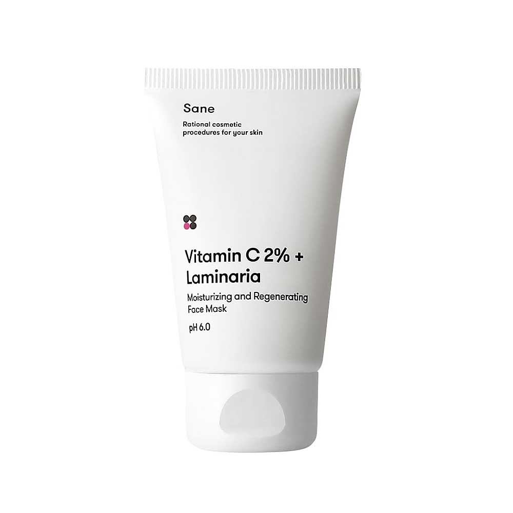 Маска для обличчя зволожуюча з вітаміном С Sane, 40 мл на beauty-prof.com Маска для обличчя зволожуюча з вітаміном С Sane, 40 мл