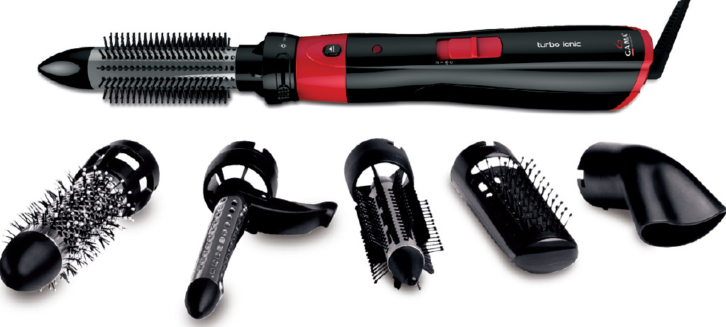 Плойка-Фен GA.MA MULTISTYLER TURBO ION багатофункціональна (6 насадок) 1200W GH0101  Фото 2 