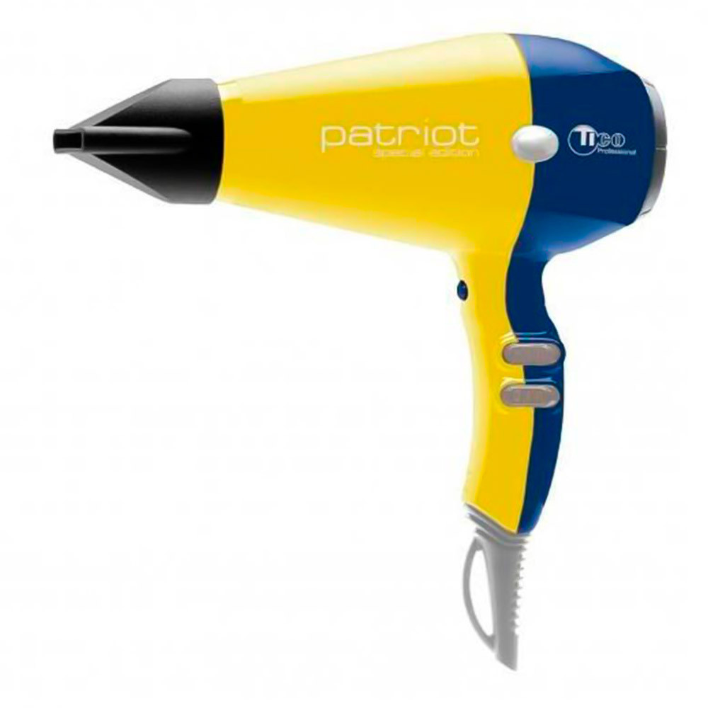 Фен TICO Patriot Ionic, 2000W жовто-синій 100003-YB