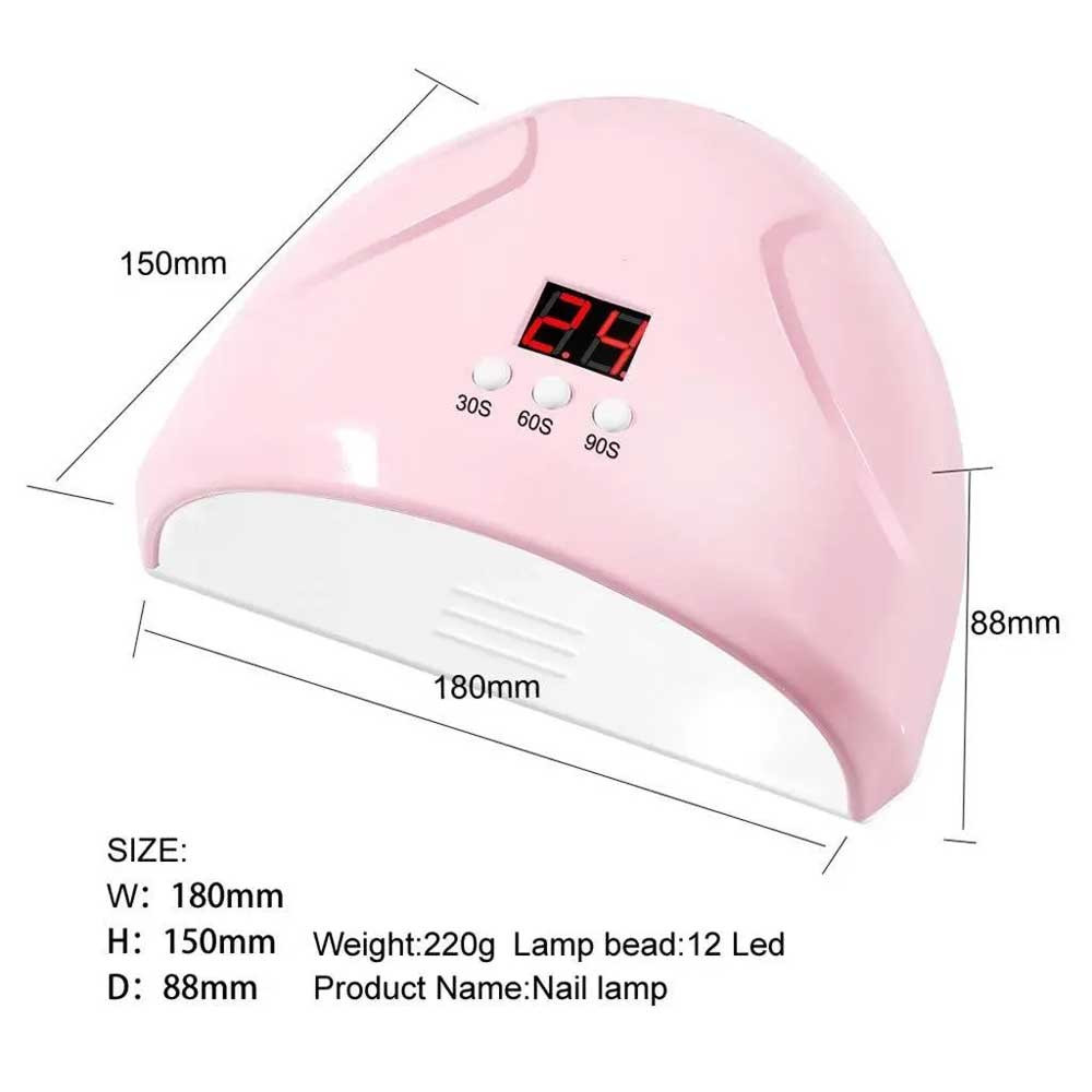 Лампа для манікюру Uv-Led SUN ONE Mini-1 36 вт USB (рожева)  Фото 2 