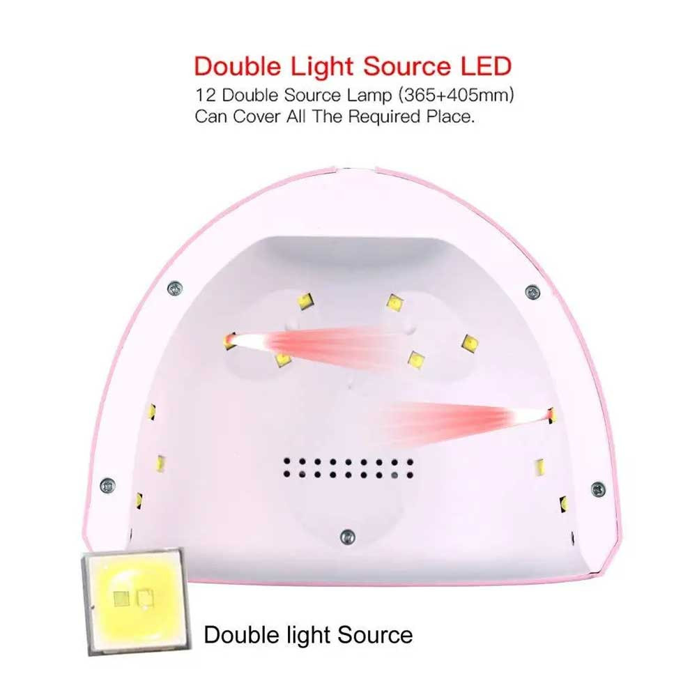 Лампа для манікюру Uv-Led SUN ONE Mini-1 36 вт USB (рожева)  Фото 3 
