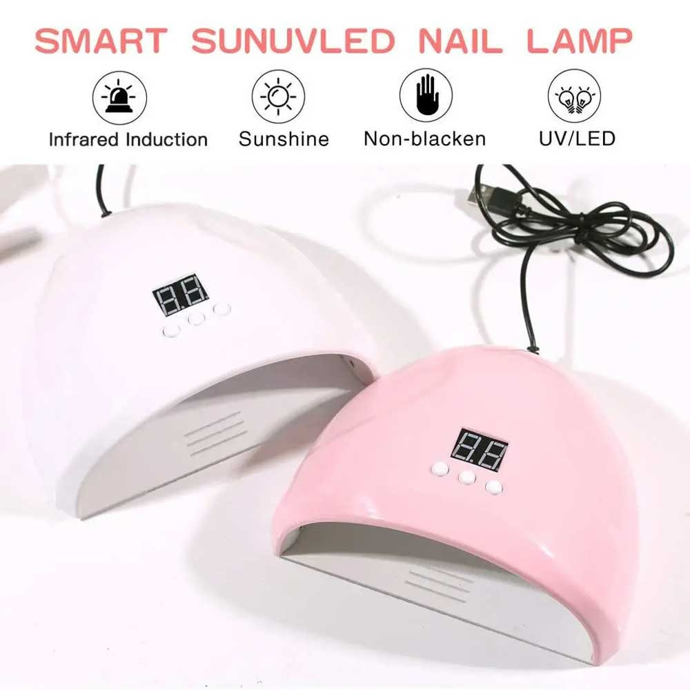 Лампа для манікюру Uv-Led SUN ONE Mini-1 36 вт USB (рожева)  Фото 5 