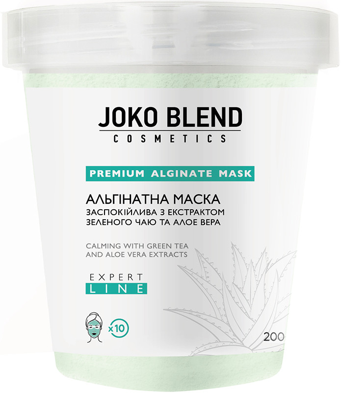 Альгинатная маска успокаивающая с экстрактом зеленого чая и алоэ вера Joko Blend 200 г 