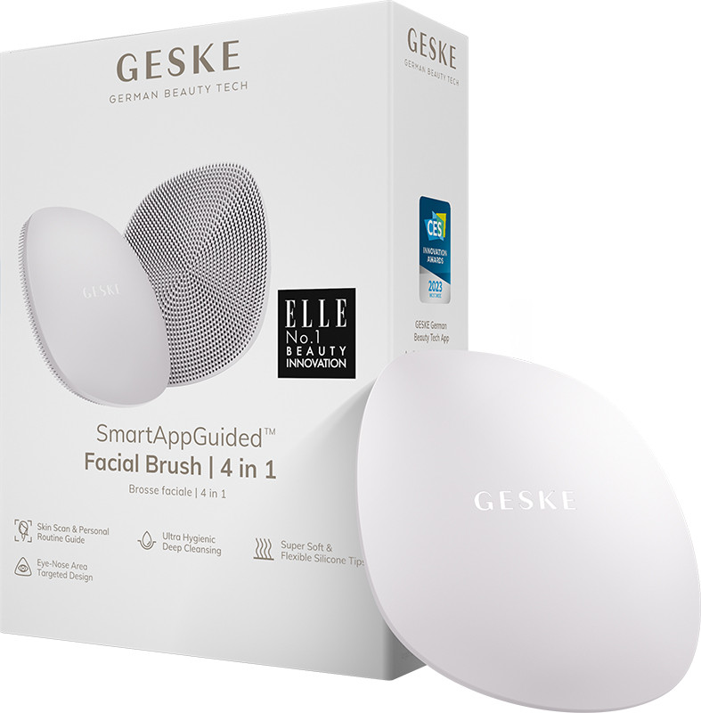 Щетка для лица GESKE Facial Brush 4 в 1 пудровый