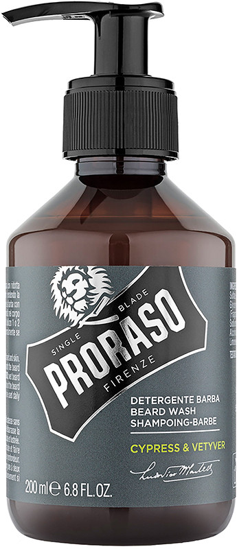Шампунь для бороди Cypress&Vetyver Proraso, 200 мл