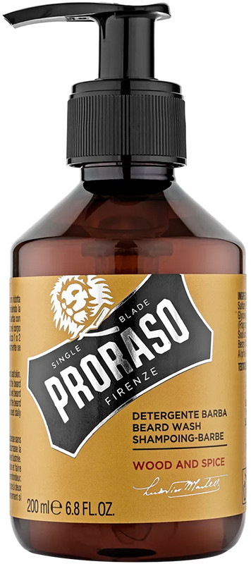 Шампунь для бороды Wood&Spice Proraso, 200 мл