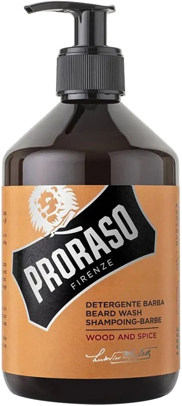 Шампунь для бороды Wood&Spice Proraso, 500 мл