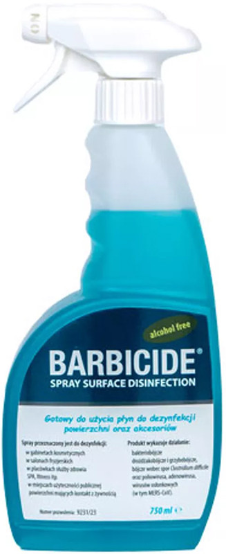 Жидкость для дезинфекции поверхностей Spray Barbicide, 750 л