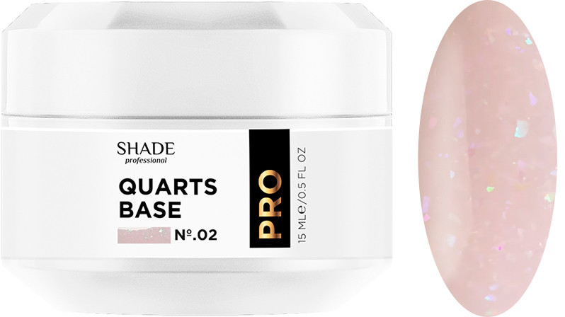 Основа каучуковая с блеском Quarts base №2 Shade, 15 мл на beauty-prof.com Основа каучуковая с блеском Quarts base №2 Shade, 15 мл