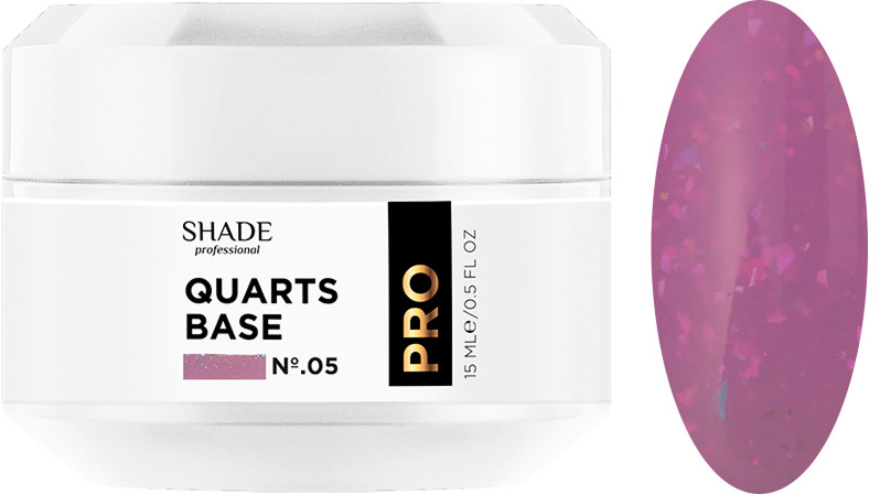 Основа каучукова з блиском Quarts base №5 Shade, 15 мл