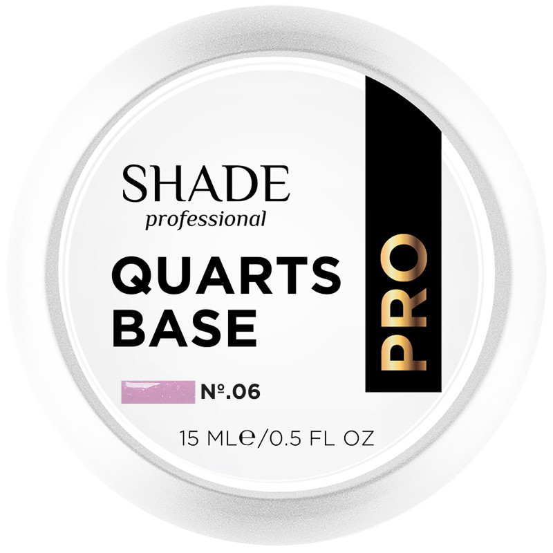 Основа каучукова з блиском Quarts base №6 Shade, 15 мл Фото 2