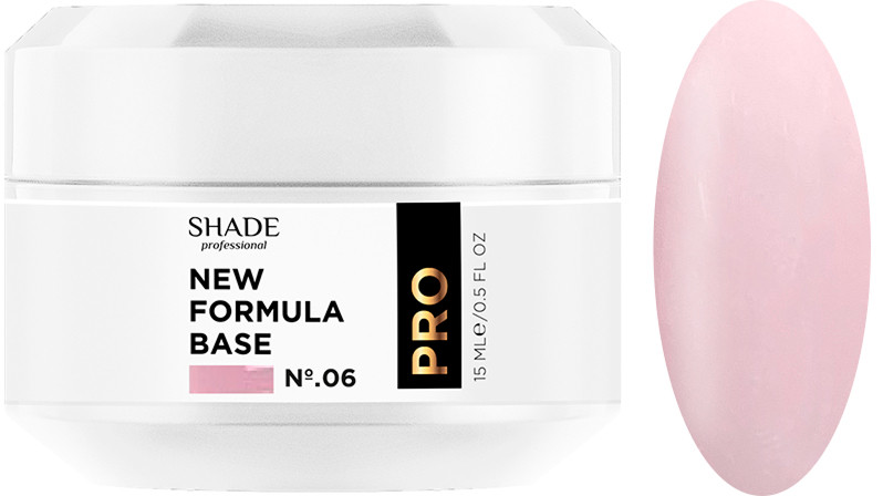 Основа каучукова New formula base №6 Shade, 15 мл на beauty-prof.com Основа каучукова New formula base №6 Shade, 15 мл