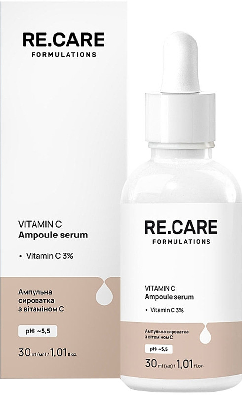 Ампульна сироватка з вітаміном С Vitamin C Ampoule Serum RECARE, 3 мл (саше)