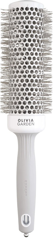 Брашинг термо для волос EXPERT BLOWOUT SPEED Wavy Bristles White&Grey Olivia Garden 45мм