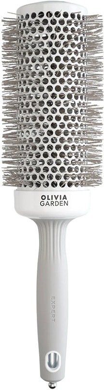 Брашинг термо для волос EXPERT BLOWOUT SPEED Wavy Bristles White&Grey Olivia Garden 55мм