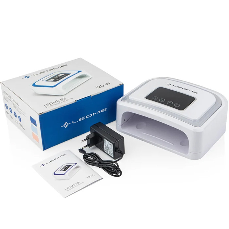Лампа для манікюру з акумулятором LEDME 5В 120W SILVER  Фото 4 