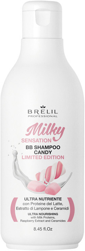 Ультраживильний шампунь Milky Sensation BB Gourmand Candy Brelil 250ml