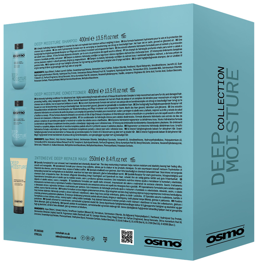 Набір для сухого волосся Deep Moisture 2025 NEW OSMO (400 мл/400 мл/250 мл)  Фото 3 