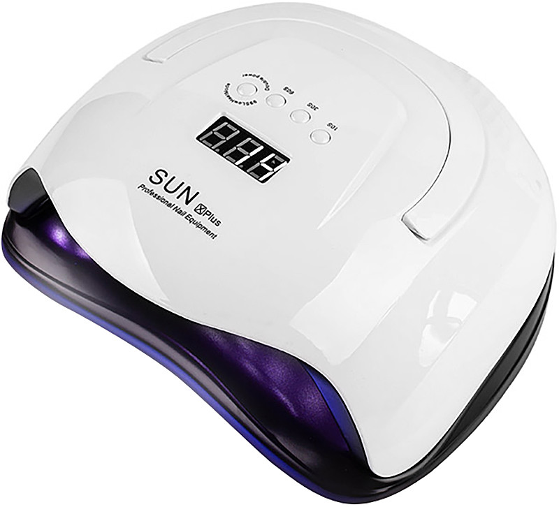 LED/UV Лампа SUN X PLUS З РУЧКОЮ гібридна (з дисплеєм) біла 126 Вт* 