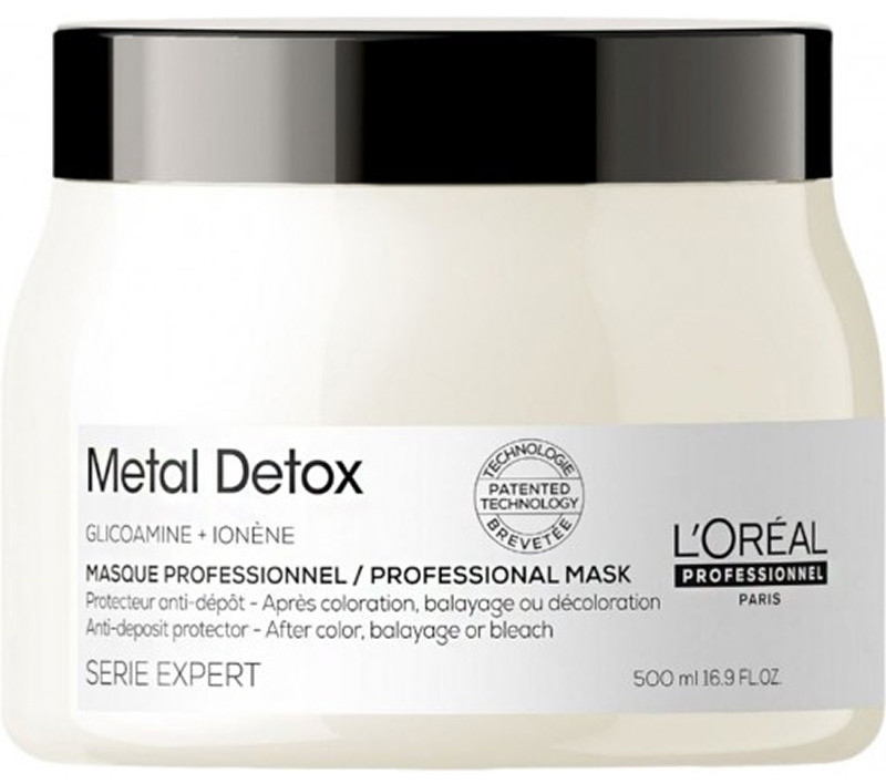 Маска для предотвращения металлических накоплений в волосах Metal Detox 500 мл L'Oreal Professionnel