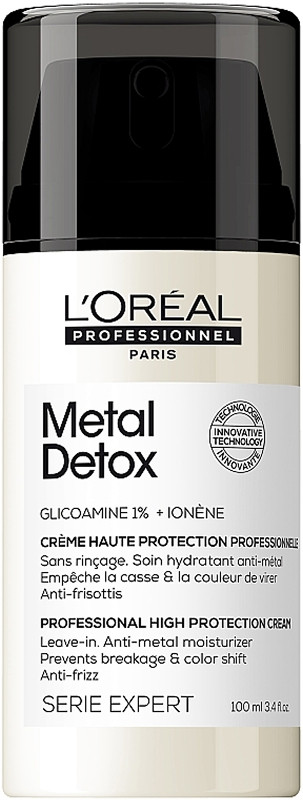 Крем-уход для уменьшения ломкости Metal Detox L'Oreal Professionnel Paris, 100 мл