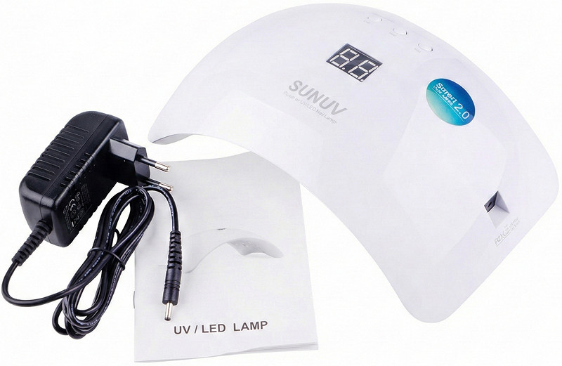 Лампа LED+UV Lamp SUNUV SUN 8 48W, біла оригінал Фото 4
