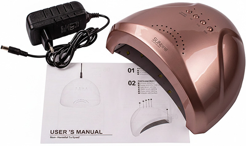 лампа для манікюру Led+UV Sun One Bronze 48W  Фото 6 