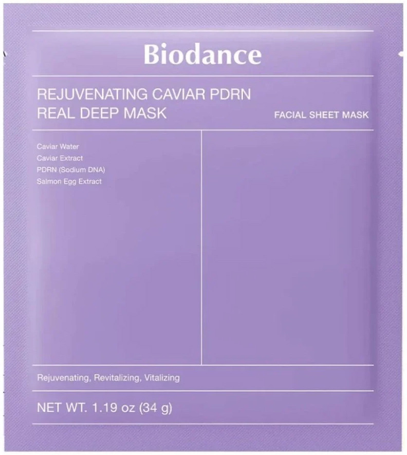 Маска гідрогелева антивікова Biodance Rejuvenating Caviar PDRN Real Deep Mask, 1 шт