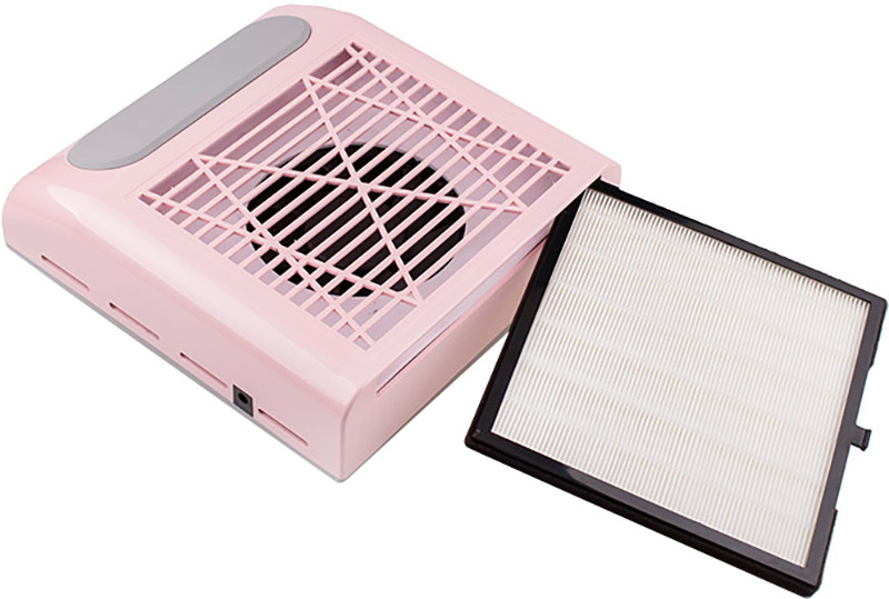 Витяжка манікюрна BQ-858-8 Plus 80w рожева Фото 3