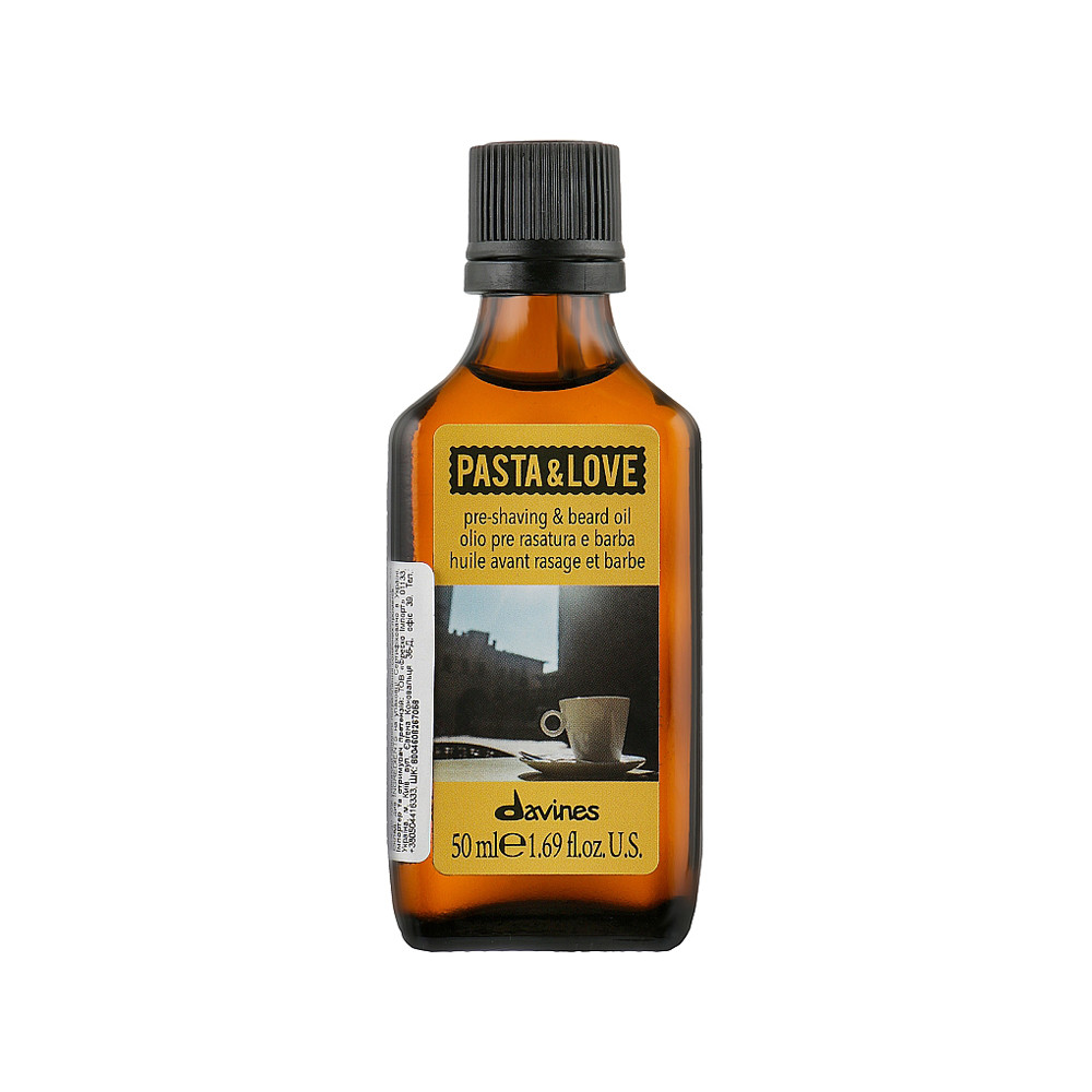 Масло для бритья + масло для бороды Pasta Love Pre Shaving + Beard Oil Davines 50 мл