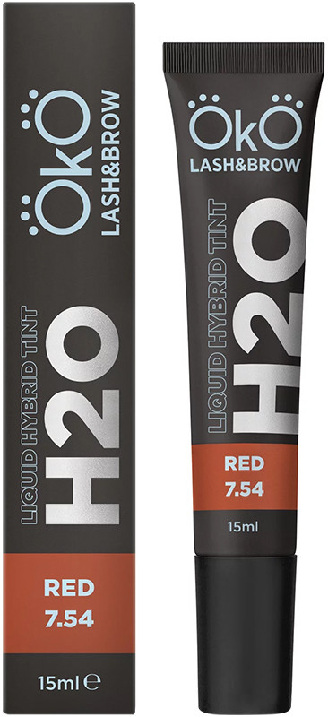 Краска для бровей и ресниц Liquid Hybrid Tint H2O Red 7.54 OKO, 15 мл 