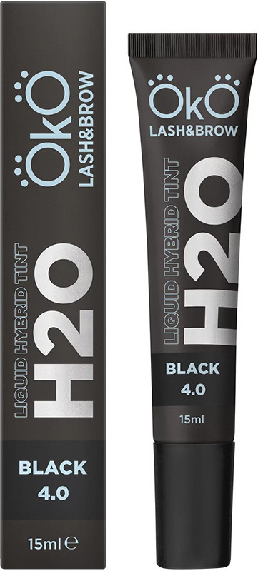 Фарба для брів та вій Liquid Hybrid Tint H2O Black 4.0 OKO, 15 мл