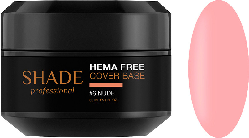 База для ногтей cover Hema Free №6 Nude Shade 30 мл 
