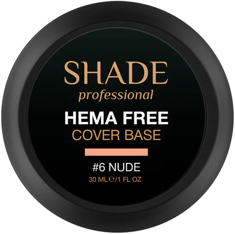 База для ногтей cover Hema Free №6 Nude Shade 30 мл  Фото 2 