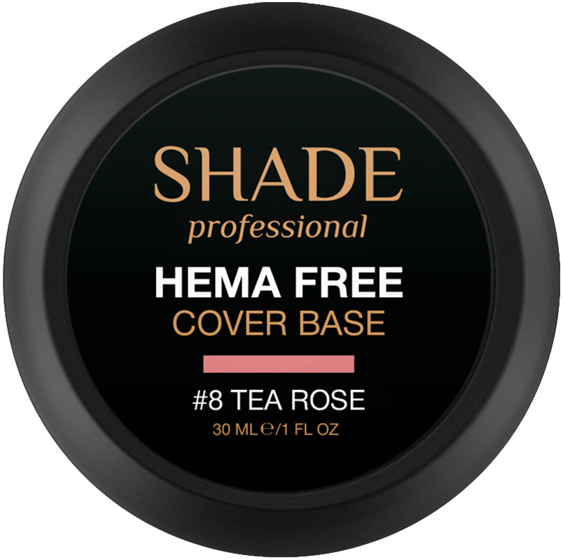 База для нігтів cover Hema Free №8 Tea Rose Shade, 30 мл Фото 2