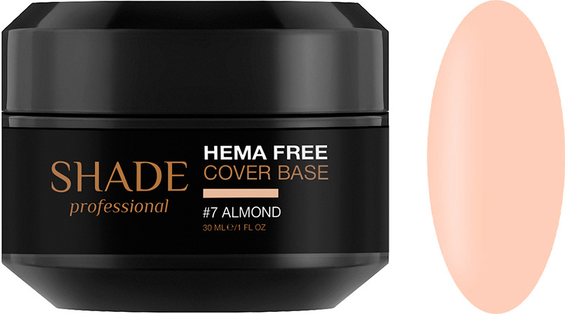 База для нігтів cover Hema Free №7 Almond Shade, 30 мл 