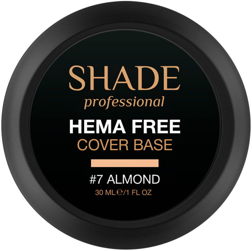 База для нігтів cover Hema Free №7 Almond Shade, 30 мл  Фото 2 