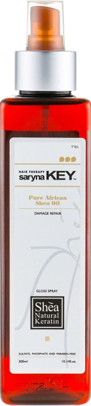 Спрей-блиск для відновлення волосся маслом Ши Saryna Key, 300 мл