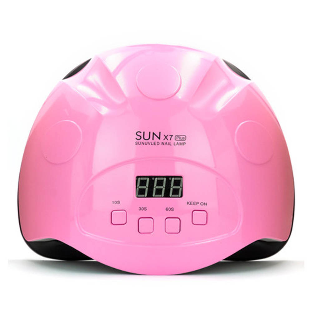 Лампа для маникюра SUN X7 PLUS 90W NP, розовая