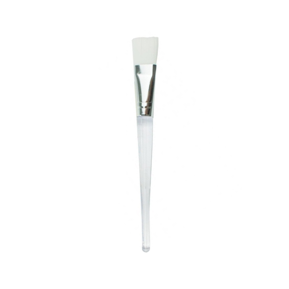 Кисть для нанесения масок прозрачная ручка NAIL PLUS 