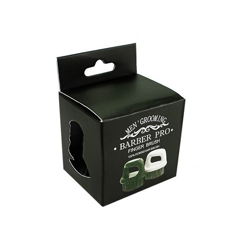 Щетка для бороды круглая с ручкой в коробочке Barber Nails Plus  Фото 3 
