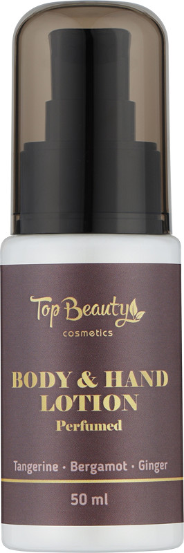 Лосьйон для рук і тіла парфумований Мандарин-Бергамот-Імбир Top Beauty, 50 мл