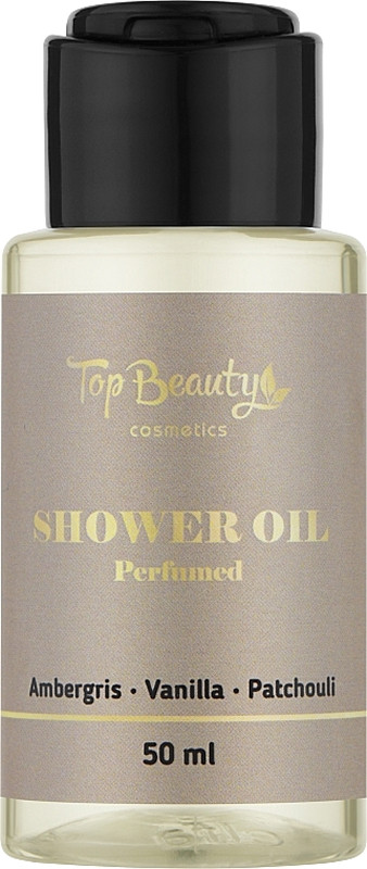 Масло для душа парфюмированное Амбра-Ваниль-Пачули Top Beauty, 50 мл