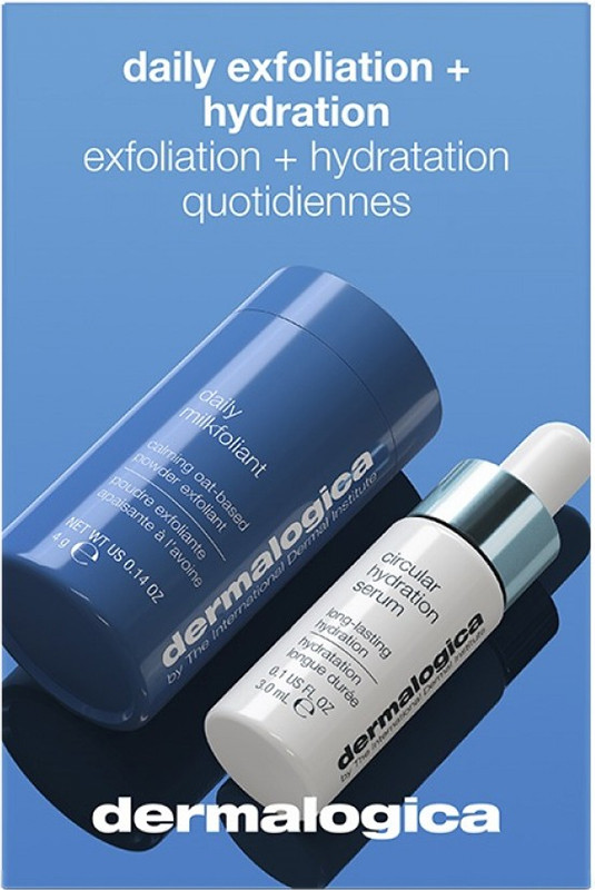Тревел дуэт Ежедневная эксфолиация и увлажнение кожи (milkfoliant 4g+serum 3ml) Dermalogica