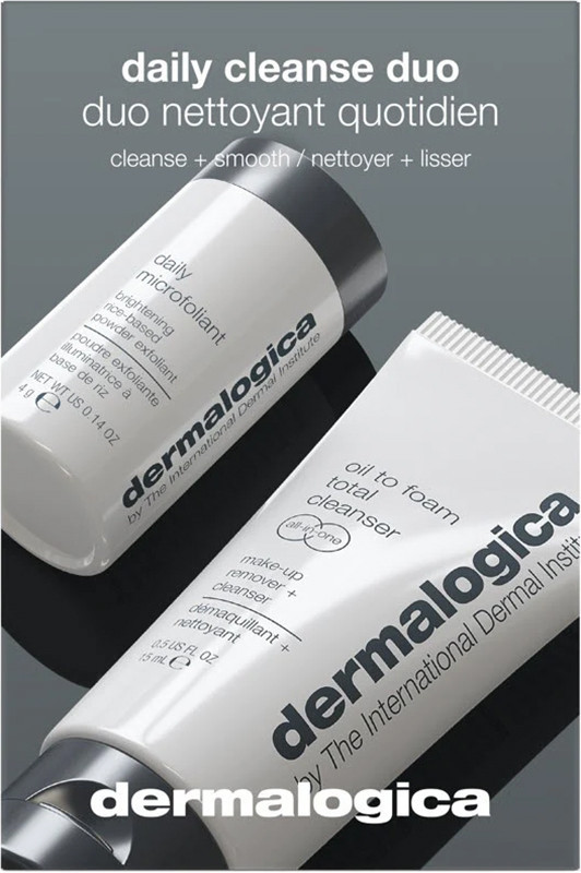 Тревел дует для щоденного очищення обличчя (oil to foam cleanser 15 ml, daily microfoliant 4g) Dermalogica