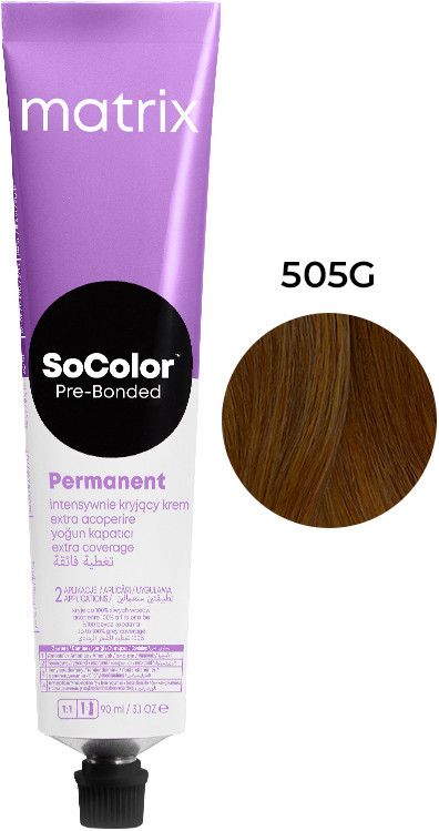 Крем-краска для волос Extra Coverage PRE Bonded SOCOLOR.beauty тон 505G, 90 мл Matrix