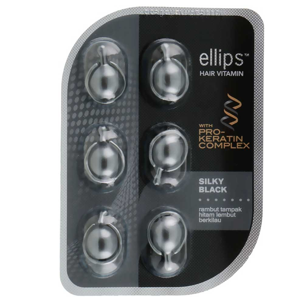 Витамины для волос Шелковая ночь Pro-Keratin Ellipse, 6x1 мл